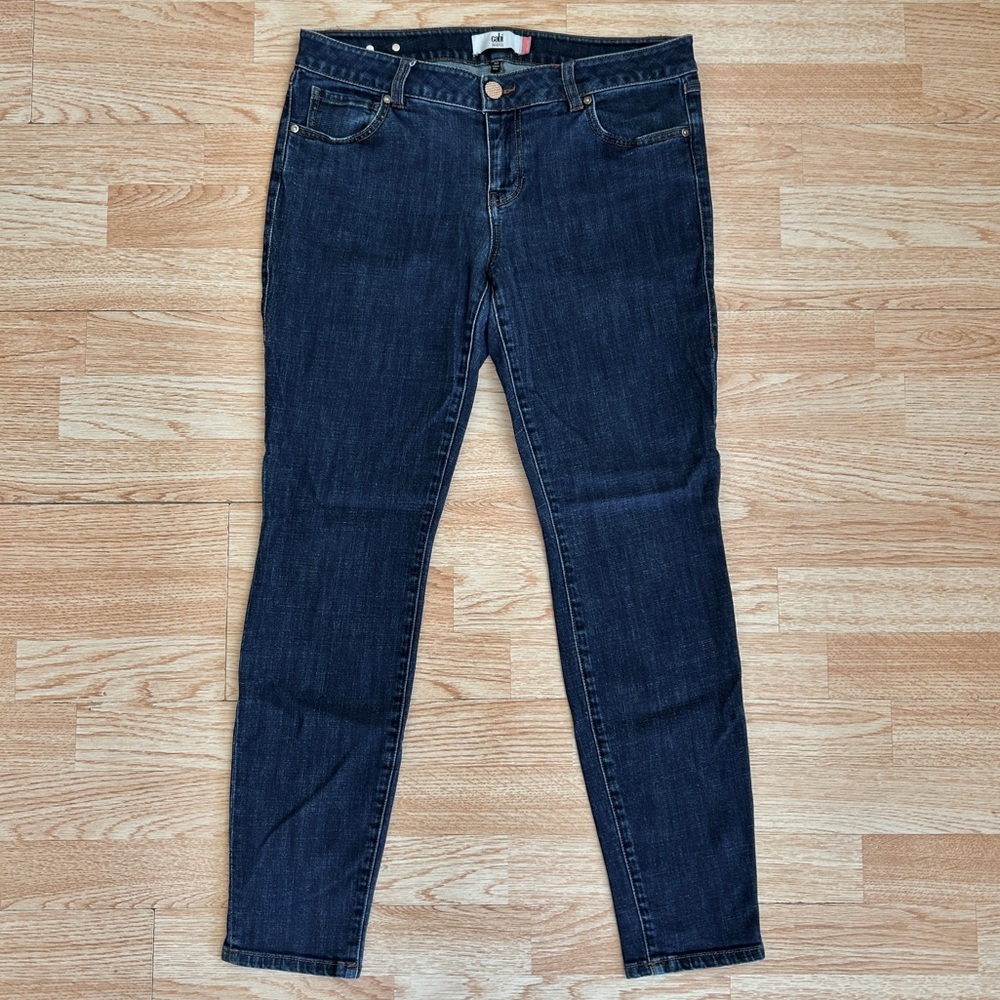 Cabi 5493 Dark Wash Skinny Stretch Denim Jeans 10